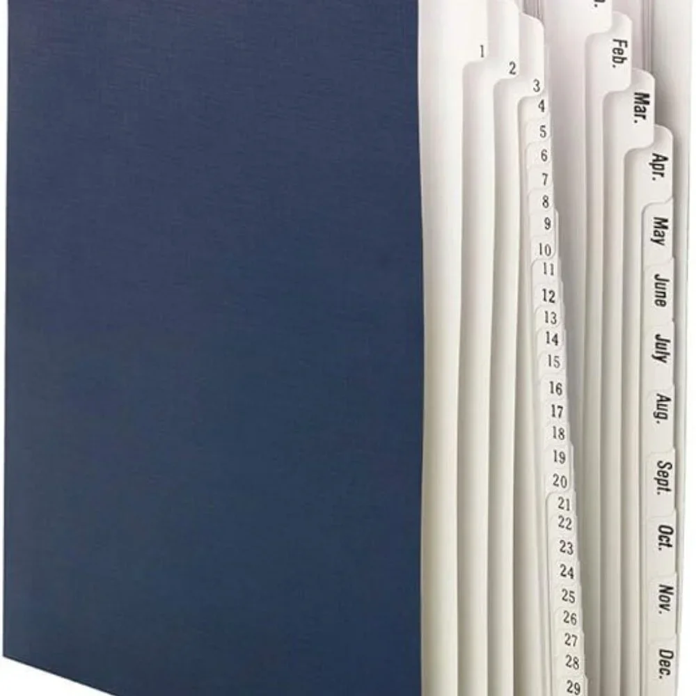 Smead Desk File Sorter Daily (1-31) + Monthly (Jan-Dec) Letter Size  #89235 NWT